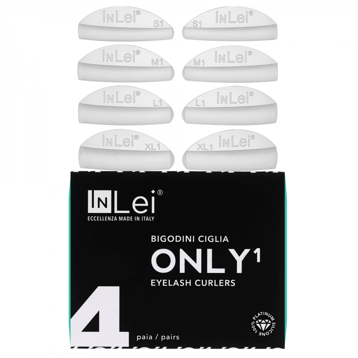 InLei® - ONLY 1 - Silicone shields (NATURAL LIFTED EFFECT), 4 SIZES MIX