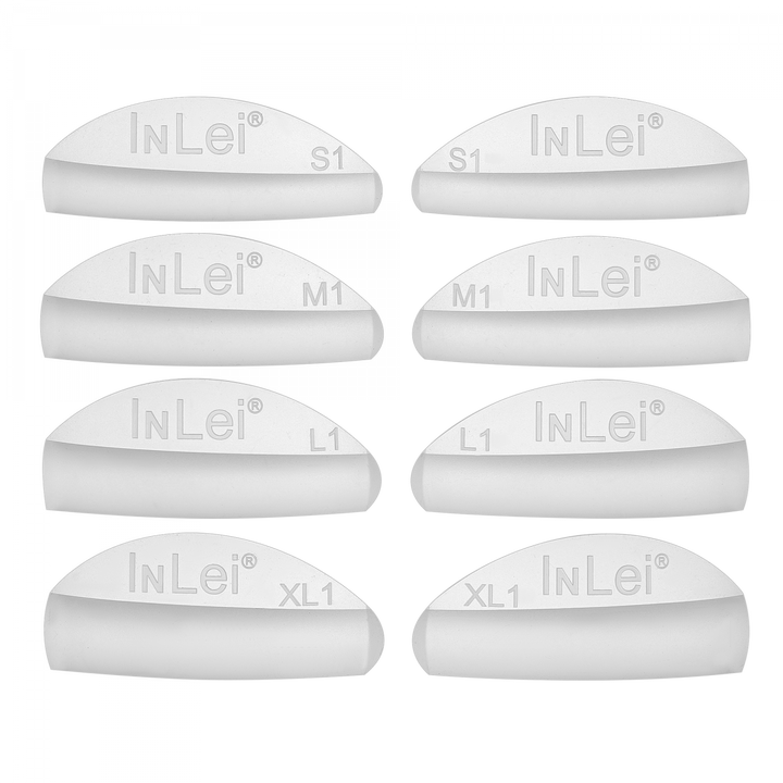 InLei® - ONLY 1 - Silicone shields (NATURAL LIFTED EFFECT), 4 SIZES MIX