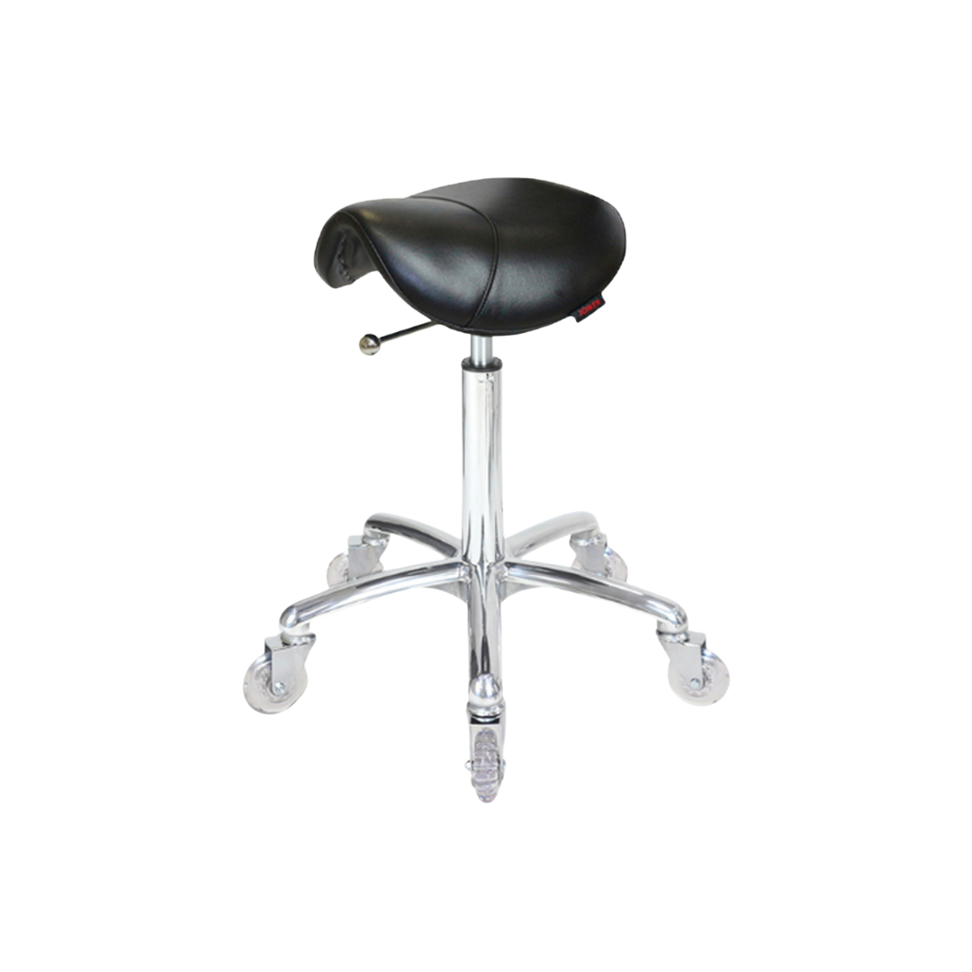 Saddle Stool No Back Chrome