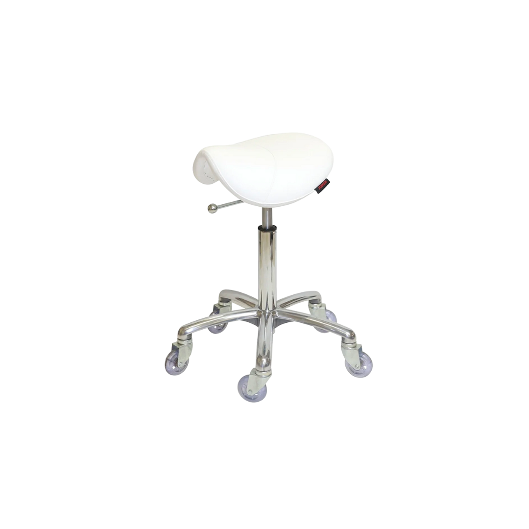 Saddle Stool No Back Chrome